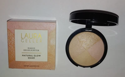 Laura Geller Highlighter Quad French Vanilla, Kiss, Portofino, Golden Rose - New - Image 1 of 4