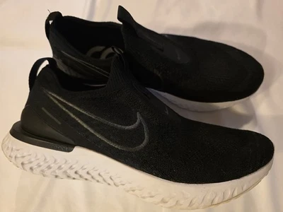 Nike Epic Phantom React Flyknit Black/White BV0417-001 Men's Size 10.5 - Image 1 of 4