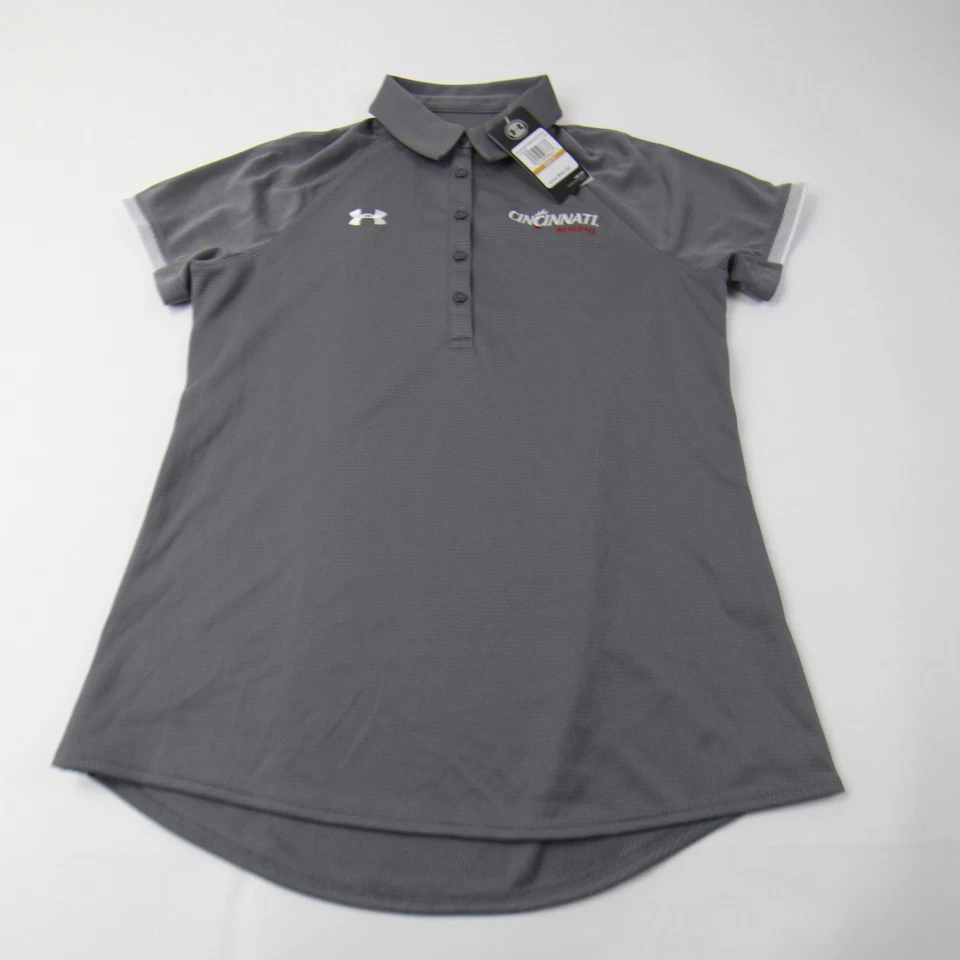Nuevo polo gris Cincinnati Bearcats Under Armour para mujer Foto 1 de 1