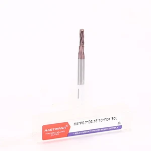 M4X0.7XD4X50L Carbide Thread Mill Solid Carbide Tiain Thread 4-Flute Milling - Picture 1 of 7