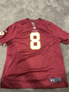 Nike On Field Jersey Mens 52 2XL Red Washington Redskins #8 Kirk Cousins NFL - Picture 1 of 3