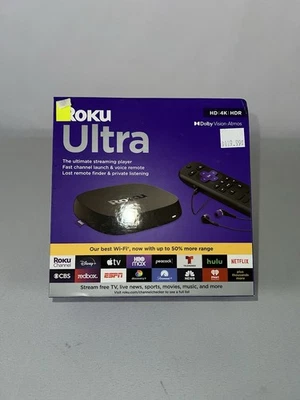 Roku Ultra 4800R 4K Streaming Media Player Black HD HDR Dolby Brand New Sealed - Image 1 of 2