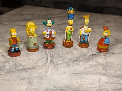 Jeu d'échecs The Simpsons Cake Toppers 2002 de remplacement  - Photo 1/4