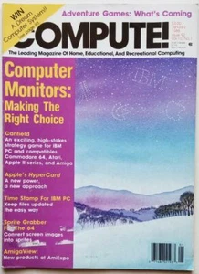 Compute! Magazine January 1988 Early Gaming and Computer Ads / Articles - Picture 1 of 3
