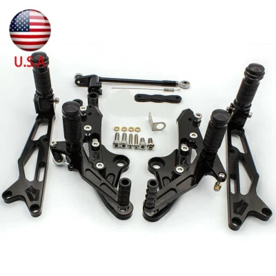 For Honda MSX125 Grom 2016 2017-2020 CNC Rearset Footrest Foot Pegs Pedals Black - Изображение 1 из 4