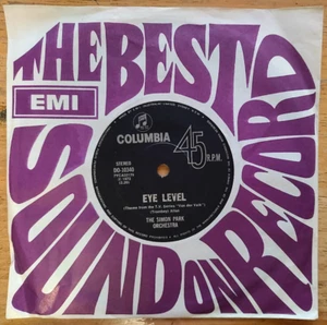 The Simon Park Orchestra – Eye Level [AU] 1972 7" Single EX condition - Imagen 1 de 4