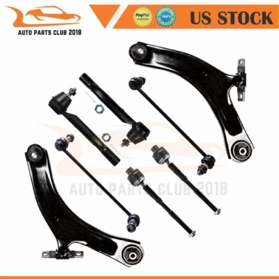 8x For 2008-2015 Nissan Rogue Brand New Front Control Arm Tie Rod Sway Bar Link Foto 1 de 4