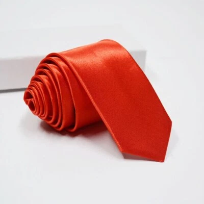 Nueva corbata de vestir para hombre 3,1 pulgadas color liso clásica corbata para cuello boda formal Foto 1 de 3