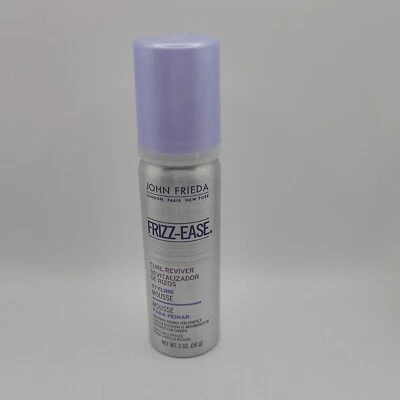 JOHN FRIEDA Frizz Ease Curl Reviver Modelador Mousse de Cabelo 2 oz Tamanho de Viagem - Imagem 1 de 4