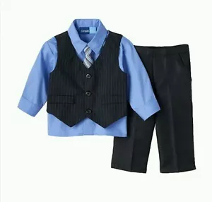 Great Guy Baby Pinstripe Vest Shirt Pants 3 Piece Set 12 Months NWT - Picture 1 of 5