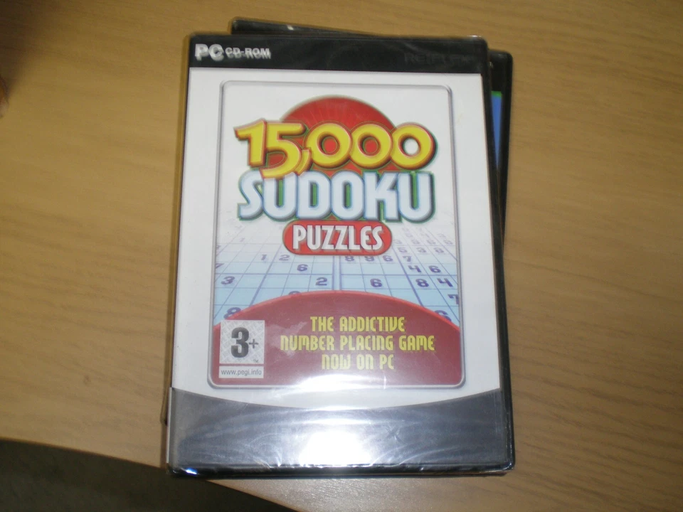 15,000 Sudoku Puzzles PC-CD-ROM Sealed - Image 1 of 1