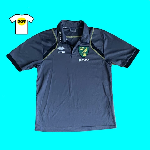Norwich City Football Shirt Polo Size M Cover