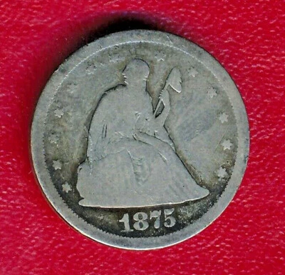 1875-S TWENTY CENT PIECE **NICE CIRCULATED** FREE SHIPPING!! - Image 1 of 2