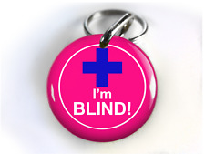 Blind Dog Id Tag Pet tag cat tag Personalized with your pet info Medical