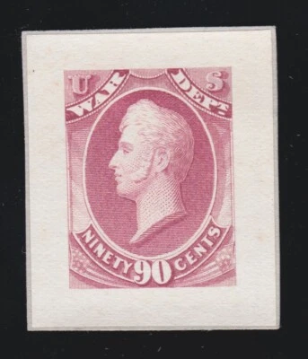 US O93P2 90c War Department Official Roosevelt Small Die Proof (001) - Image 1 of 2