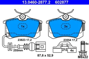 Series Brake Pads 602877 13.0460-2877 Set Pills Brakes - Imagen 1 de 2