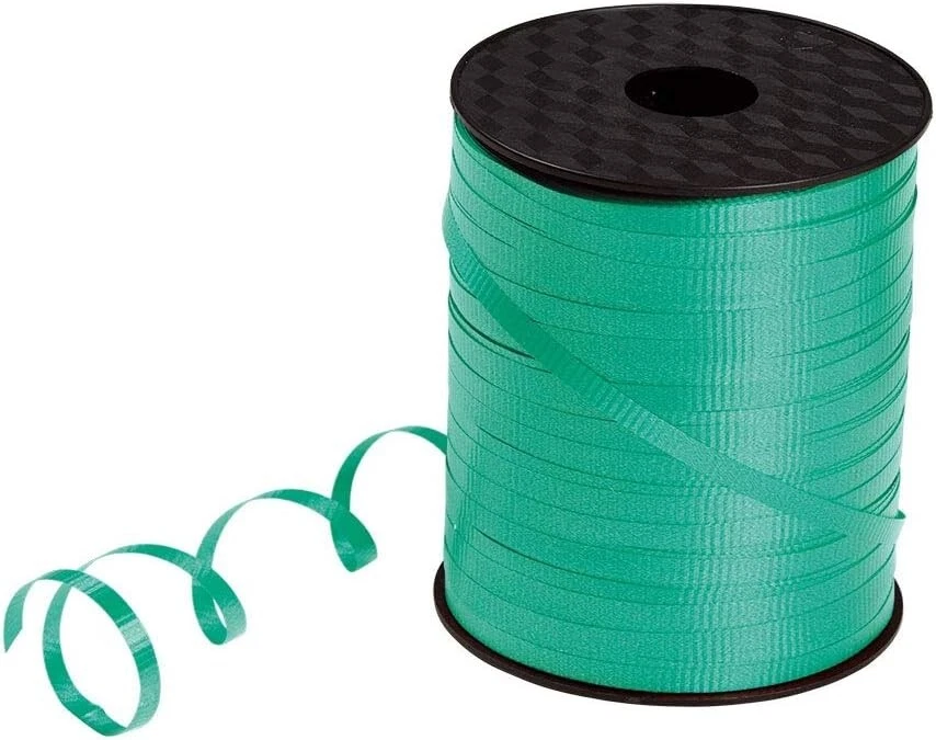 Cinta rizadora verde 1500 yardas envoltura de regalo arco de boda 3/16" rollo de 500 yardas Foto 1 de 1