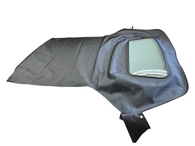 Fits: VW Cabrio 2001-02 Soft Top W/Heated Glass window Haartz Black Cabrio Vinyl - Image 1 of 4