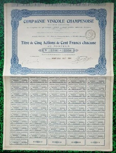 Dépt 51 - Reims 37 Rue du Champs de Mars - Secteur Champagne & Vins 22/08/1924 - Picture 1 of 1