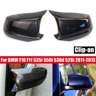 Tapa de cubierta de espejo retrovisor lateral de fibra de carbono para BMW F10 F11 535i 550i 530d 528i 2011-2013 Foto 1 de 4