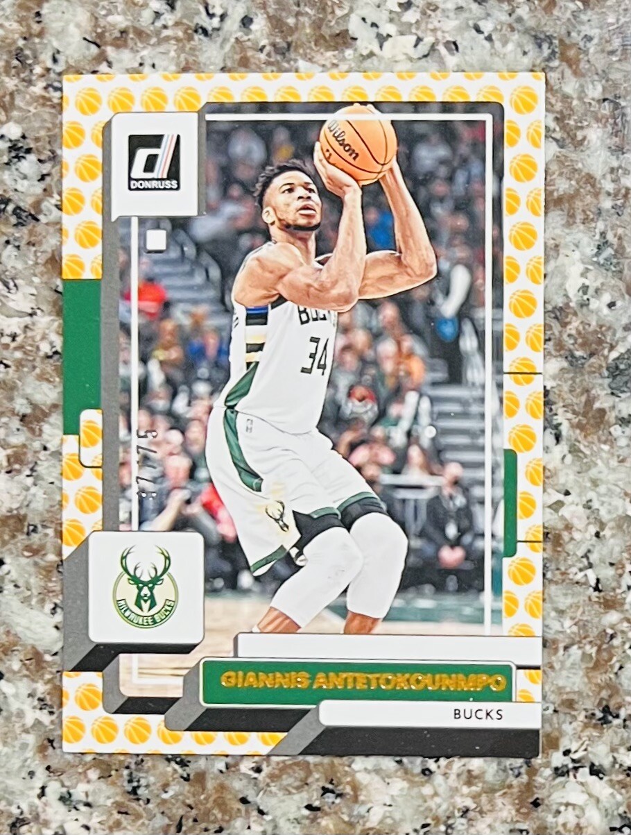 2022-23 DONRUSS GIANNIS ANTETOKOUNMPO BASKETBALL SSP #53 BUCKS/75 CLEAN🔥🔥