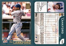 Ray Lankford Signed 2001 Topps #588 Card St. Louis Cardinals Auto AU