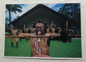 Traditionally Tattooed Maori Warriors, Polynesian Cultural Center, Hawaii. (W2) - Picture 1 of 2