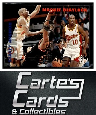 Mookie Blaylock Stacey Augmon 1994-95 Stadium Club #327 Members Only Hawks - Image 1 of 2