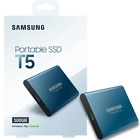 SSD HARD DISK STATO SOLIDO ESTERNO PORTATILE SAMSUNG T5 500GB USB 3.1 Gen2 BLU