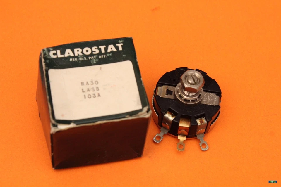 CLAROSTATO - POTENCIÓMETRO - 10K 4W - p/n RA30LASB103A 625-8236 - REÓSTATO - NOS Foto 1 de 4