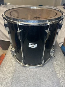 Tama Rockstar-DX 16" x 16" Floor Tom - Vintage - JAPAN, Mahogany/Basswood Black - Picture 1 of 4