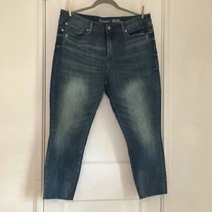 Signature by Levi Strauss High-Rise Ankle Skinny Raw Cut Crop Jeans Plus Size 16 - Picture 1 of 7