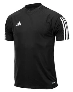 Adidas Men TIRO 23 C T-Shirts Running Jersey Black Training Tee GYM Shirt HK7638 - Picture 1 of 6
