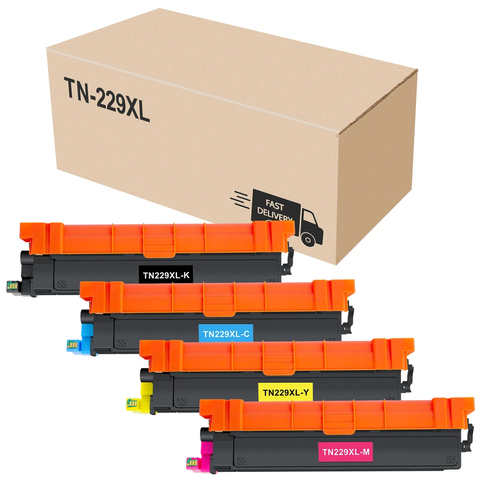 4x Tóner TN229 TN229XL apto para impresora Brother MFC-L3780cdw HL-L3280cdw L3220cdw Foto 1 de 1