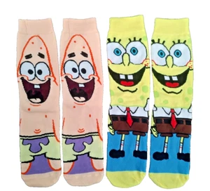 Set of SpongeBob and Patrick Girls/Boys Socks - Picture 1 of 8