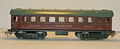 Märklin  Mitropa H.O. 343 Tin Passenger Car with Original Box - Image 1 of 4