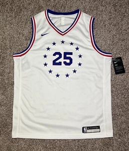Nike Boy’s Basketball Jersey NBA Philadelphia 76ers Ben Simmons #25 Size XL NWT - Picture 1 of 24