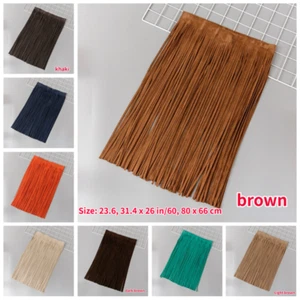 Tassel Faux Suede Leather Fringe Trimmings Edging Tape DIY Trim Sewing - Picture 1 of 26