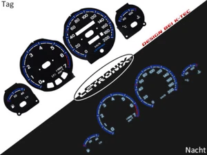 LETRONIX Plasma Tacho Tachoscheiben EL-Dash Opel Corsa B Tigra A 0-200Km/h # - Bild 1 von 1
