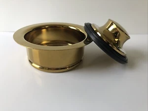 Flange Stopper Kitchen Sink,Sink Drain Flange Stopper Garbage Disposal, Gold-NEW - Picture 1 of 10