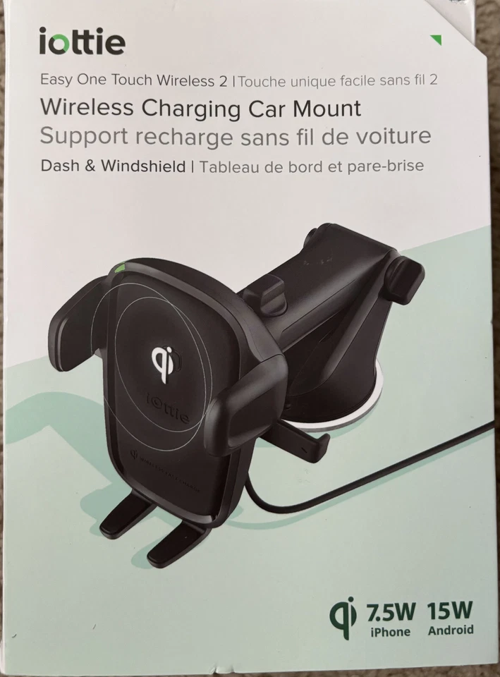 iOttie Easy One Touch Wireless 2 Car & Desk Mount with 10W Qi Wireless Charging - Image 1 of 4