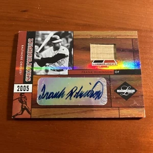2005 Leaf Limited Lumberjacks Bats Auto 072/100 Frank Robinson #LJ-12 Auto HOF - Picture 1 of 2