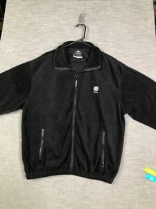 Weatherproof Jacket Mens L Full Zip Black Fleece Sachs Logo Made in Korea NWT - Picture 1 of 15