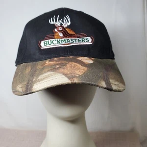Buckmasters Deer Hunting Camo Baseball Truckers Adjustable Hook Loop Cap Hat - Picture 1 of 8