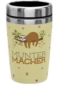 La Vida Zeit für Dich Thermobecher to go Edelstahl 240ml Muntermacher Faultier - Bild 1 von 1