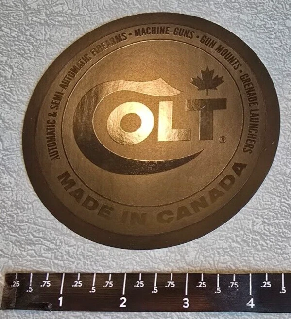 Colt Canada Mounts Launchers Rifles Firearms Gun Vinyl Decal Sticker Shot Show - Image 1 of 1