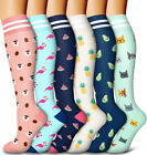 6 Pairs Pressure Socks Sports Long Socks Available In Multiple Colors Size S-Xl