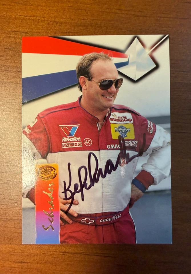 Ken Schrader Signed 1995 MAXX Medallion NASCAR Autograph  - Image 1 of 1