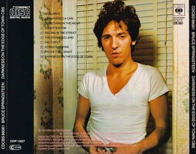 (40) Bruce Springsteen – 'Darkness On The Edge Of Town'- Pre-Barcode 1987 CD-New - Image 1 of 3