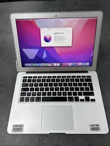 Apple Macbook Air 13 inch 2017 i5-5350U CPU 1.80GHz 8GB 128GB Silver - Used - Picture 1 of 8